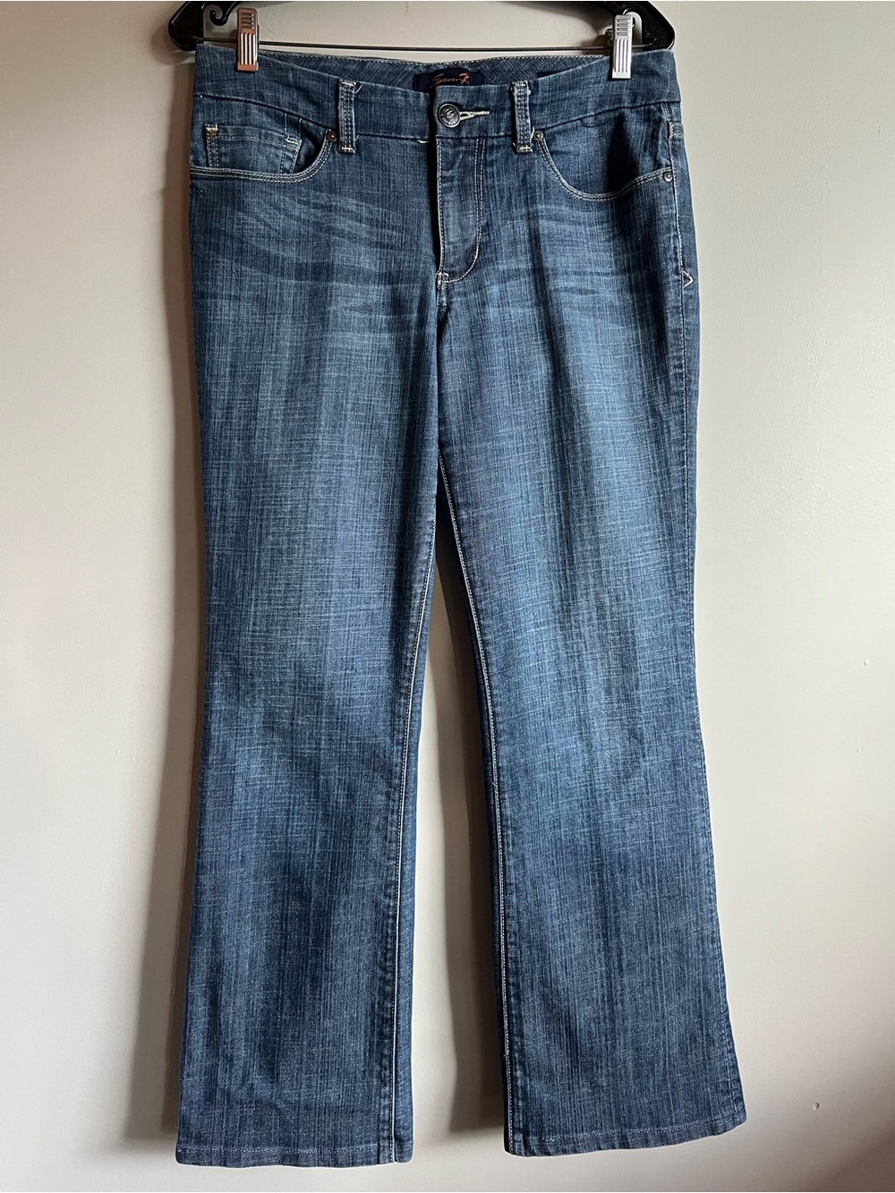 Seven7 Bootcut Jeans Women’s Size 6 Medium Wash Stretch Denim Mid Rise